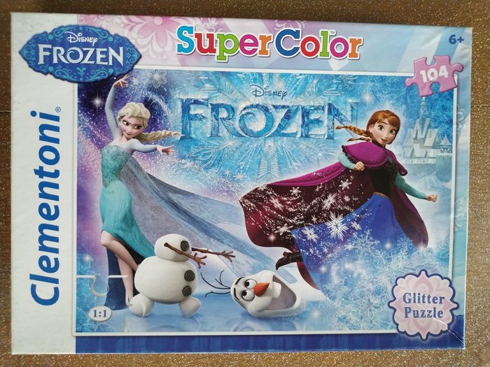Puzzle brillant reine des neiges 6 ans et+ 104 pièces