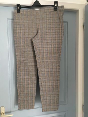 Pantalon à carreaux gris ajusté Nafnaf taille 42