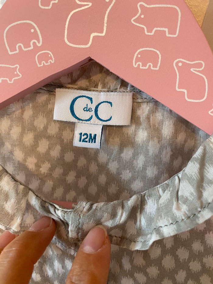 Chemisier bébé fille 12 mois C de C - photo numéro 2