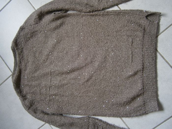 Pull ML marron brillant CAMAIEU Taille M - photo numéro 8