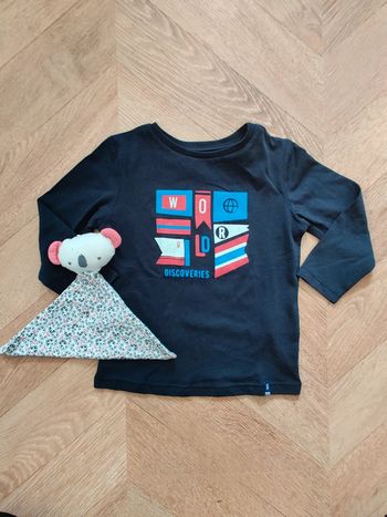 t shirt manche longue Okaidi