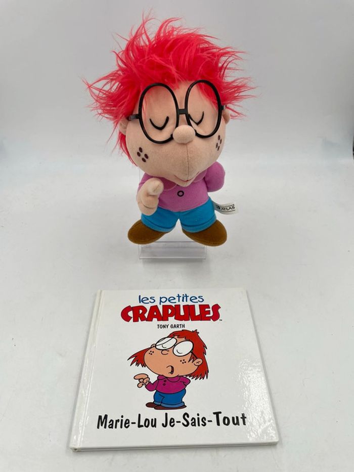 Livre + peluche les petites crapules Marie-Lou je sais tout