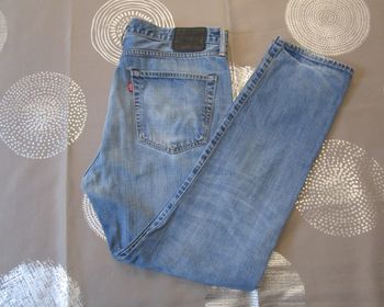 Jean Levi’s 508 coupe régular droite Taper Fit W36 L32 Bleu clair 100% Coton (J121)