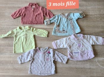 Lot pulls gilets 3mois garçon 