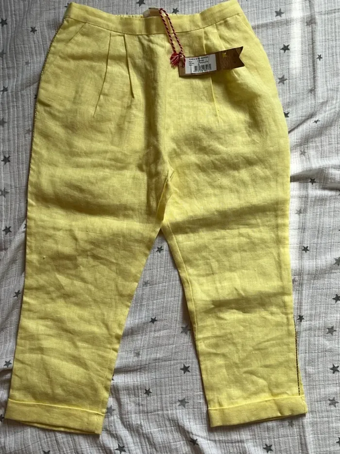 Pantalon lin - Arsene et les pipelines - 8ans