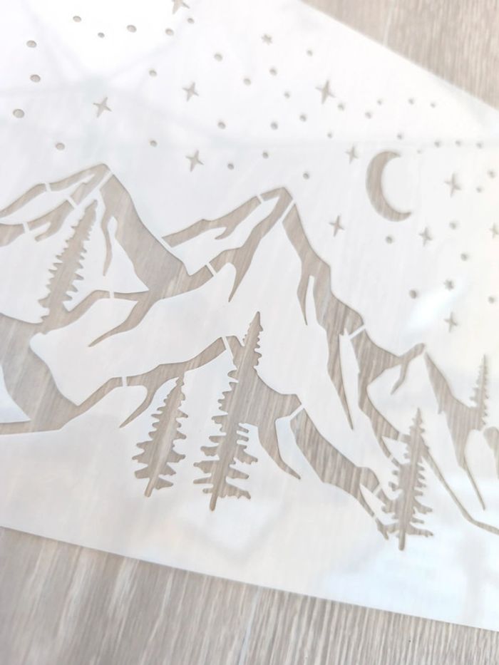 Pochoir montagnes - photo numéro 3