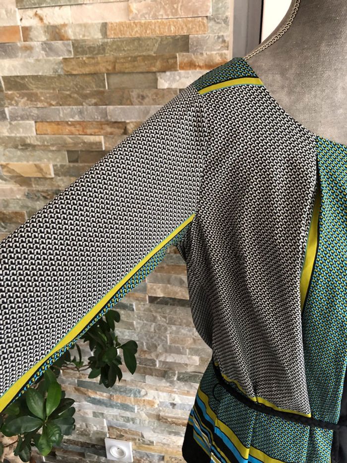 Blouse colorée avec ceinture 36 - photo numéro 4