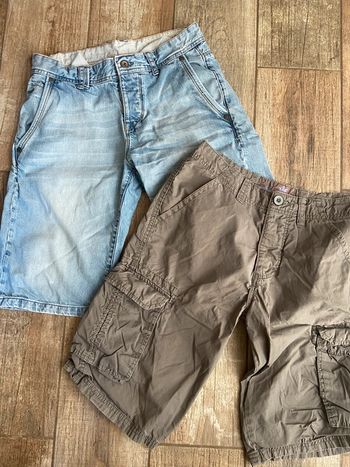 Lot de 2 shorts d’été homme jean et cargo