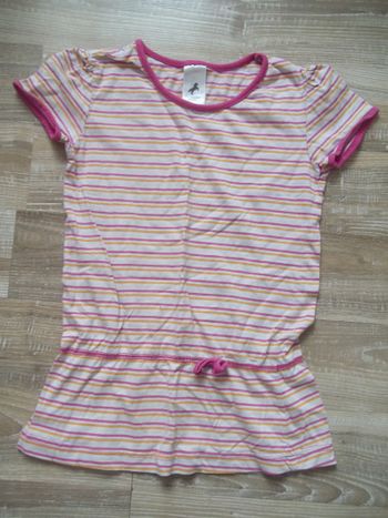 T-shirt rayé orange et rose Palomino 116