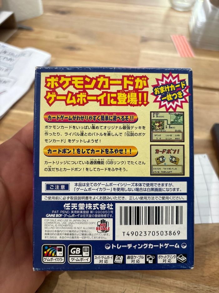 Pokémon : Monsters Trading Card Game - Nintendo Game Boy Color / GBC - Jap - photo numéro 2