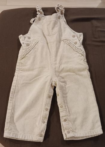 Salopette velours beige