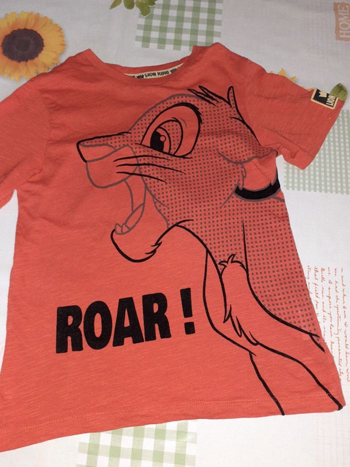Tee-shirt manches courtes le roi lion - photo numéro 2