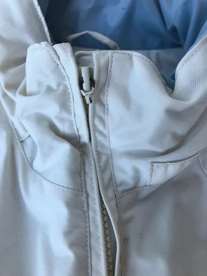 Banana Moon vintage Manteau de ski / Ski coat jacket cream beige Womens L - photo numéro 10