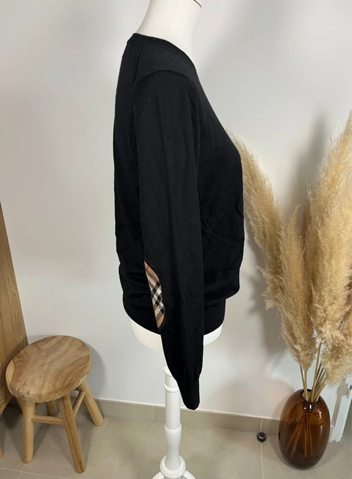 Pull en laine noir Burberry - photo numéro 3