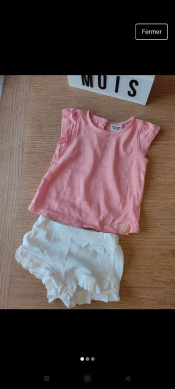 Ensemble t shirt et short