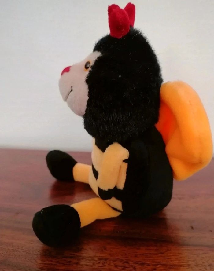 Doudou peluche abeille 20 cm environ - photo numéro 3