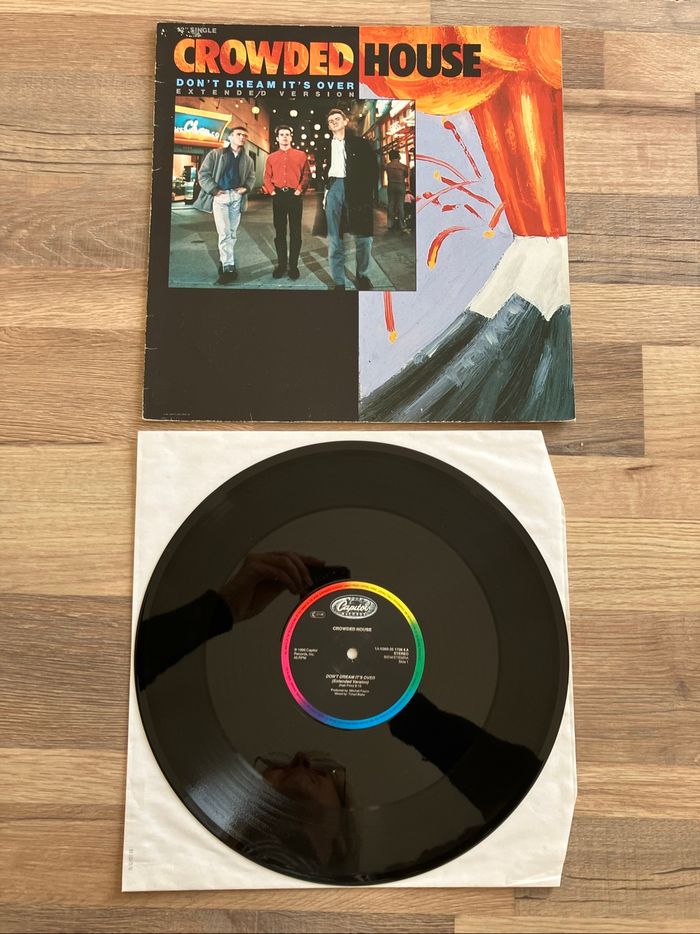 Vinyle maxi 45 tours-Crowded House-Don’t dream-It’s over