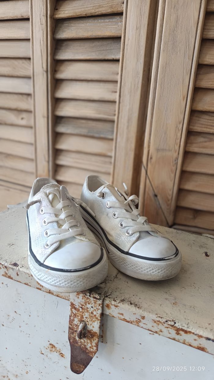 Basket fille style converses