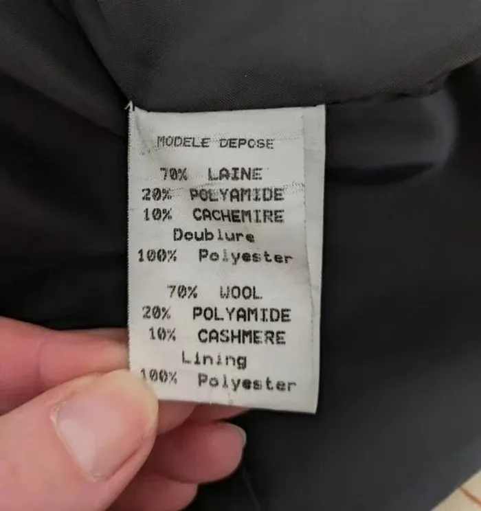 Manteau en laine & cachemire - Paul Matis - taille 44 - photo numéro 5