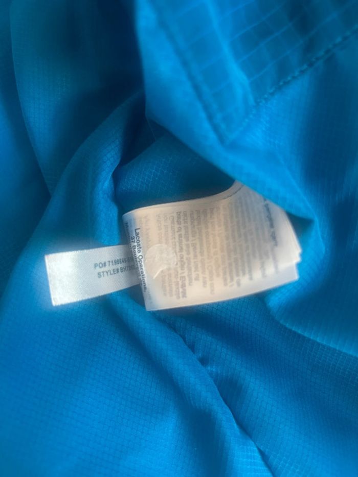 Doudoune Lacoste taille us: xs/ fr: 44 bleu à carreau - photo numéro 9