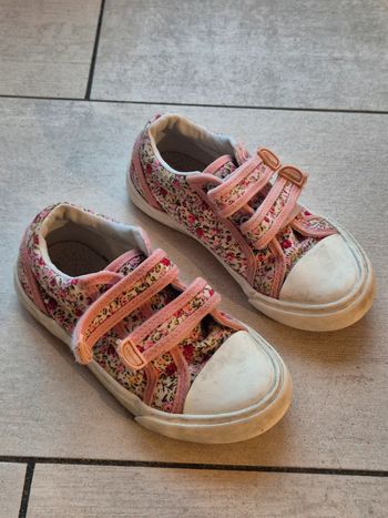 Baskets fleuries à scratch Vertbaudet 29