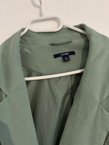blazer vert clair Kiabi