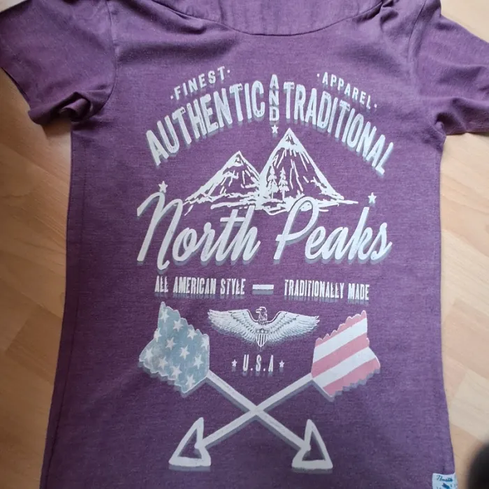 Tee-shirt col ample tailleS #cedarwoodstate - photo numéro 2