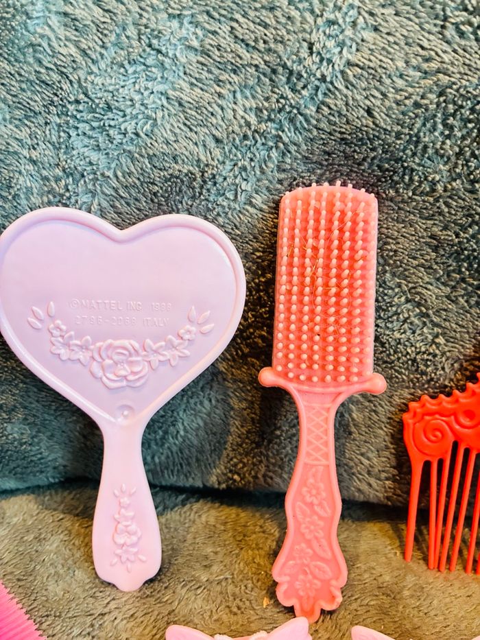 Lot accessoires cheveux Barbie vintage - photo numéro 3