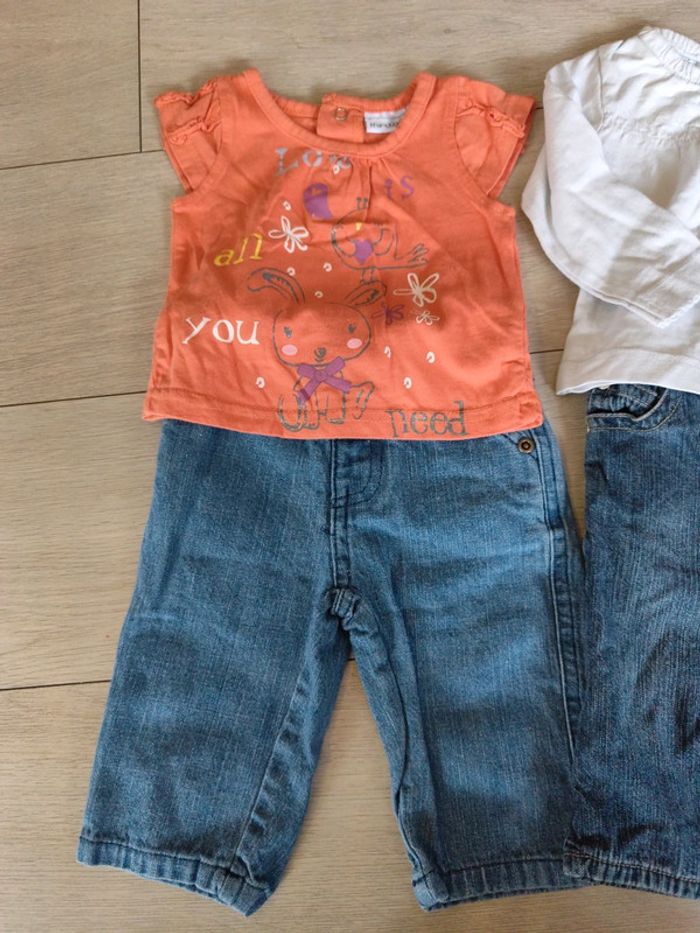 Lot de deux ensembles bébé fille - photo numéro 2