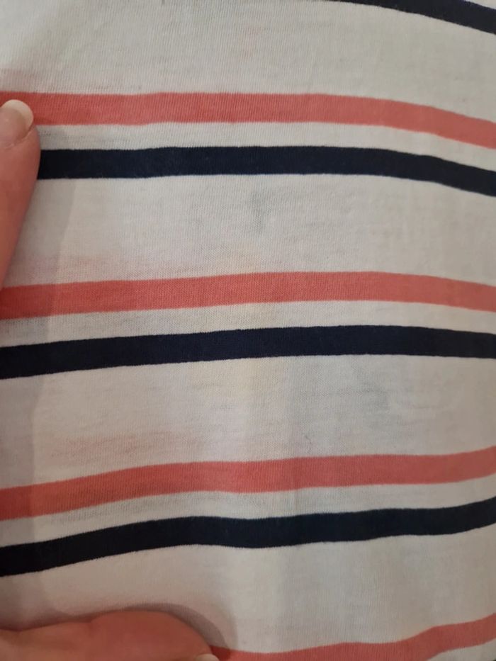 Robe été femme blanc à rayures avec dos ouvert taille 36 TBE Adidas - photo numéro 5