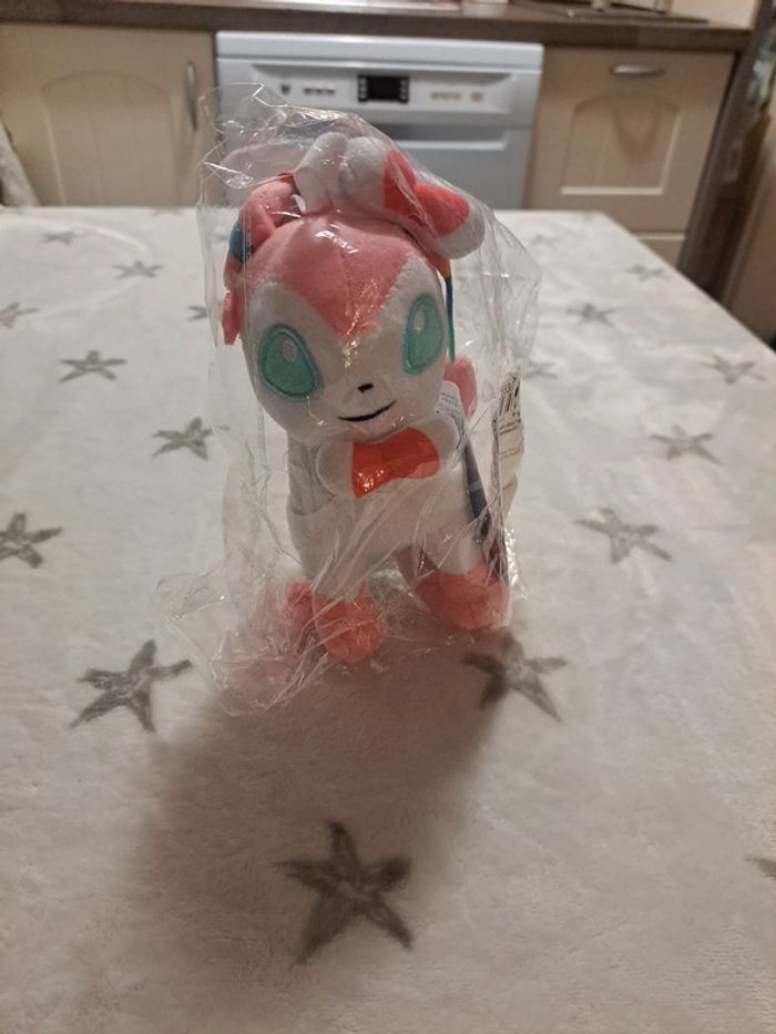 Peluche pokemon nymphali neuf - photo numéro 2
