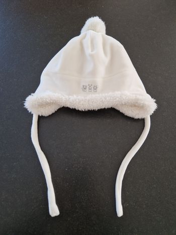 Bonnet blanc obaibi 6-12mois