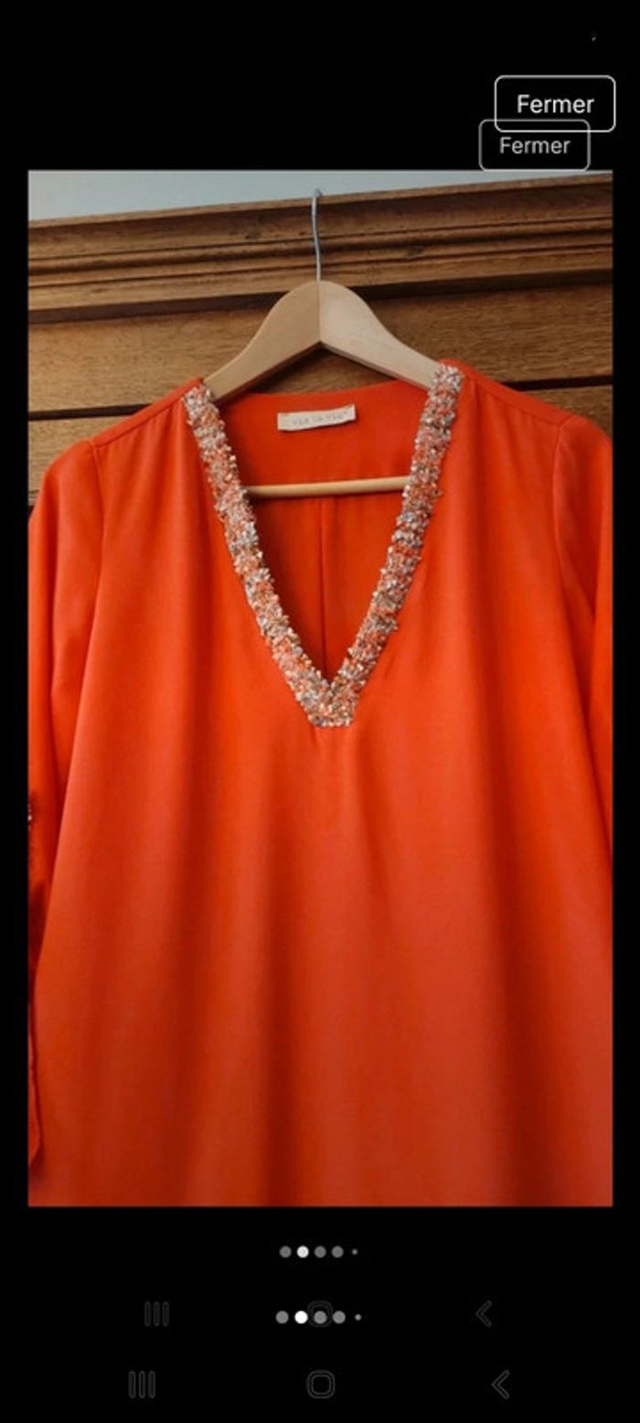Jolie Robe Vie ta Vie taille 1 rouge (fr 36) - photo numéro 2
