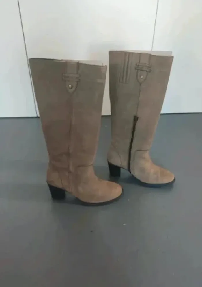 La Redoute Bottes hautes en cuir 40 - photo numéro 2