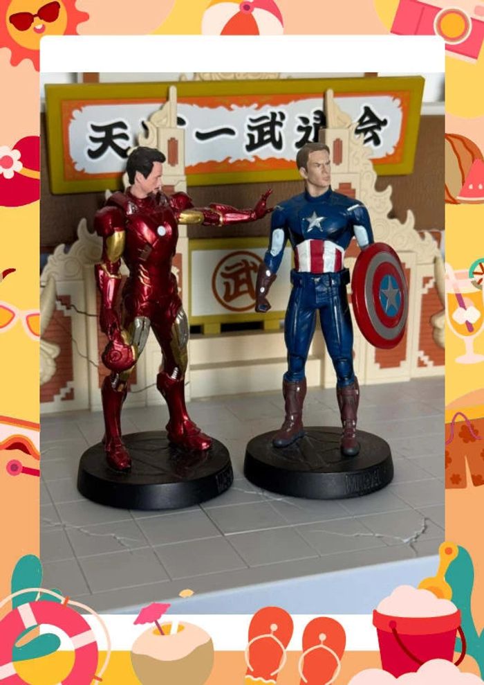 Lot Iron Man et Captain America Altaya - photo numéro 2