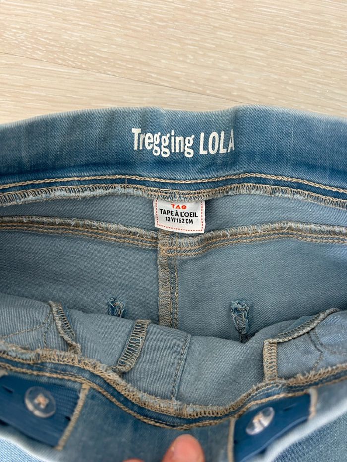 Tregging (jean) fille 12 ans tape à l’œil - photo numéro 4