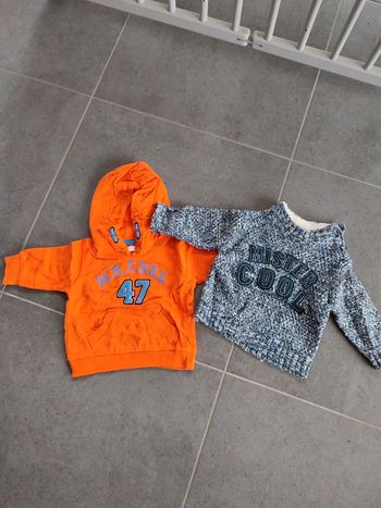 Lot de 2 pulls bébé 3 mois