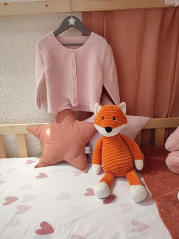 Gilet en laine - Rose pâle - 24 mois - Neuf