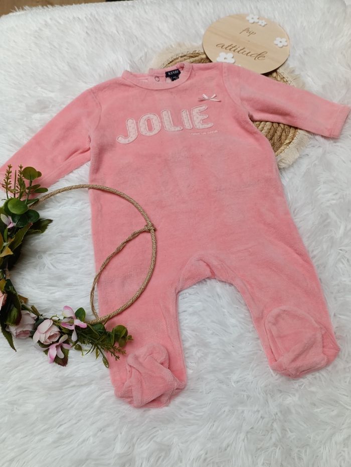 Pyjama velours Kiabi 6 mois