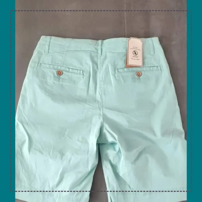 Short bermuda vert d'eau Aigle taille 40 neuf - photo numéro 2