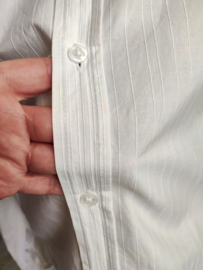 Chemise blanche homme coupe ajustée - photo numéro 3