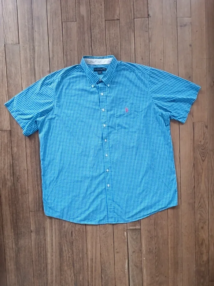 Chemise us polo assn. Manche courte bleu Xxl