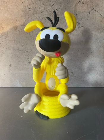 Pot à crayons Marsupilami jaune déco fun chambre enfant cadeau