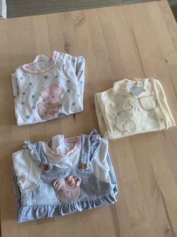 Lot 3 pyjamas - taille 2 mois