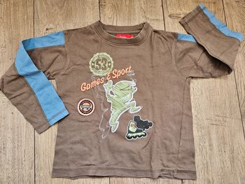 T.shirt manches longues marron Tissaia 4 ans