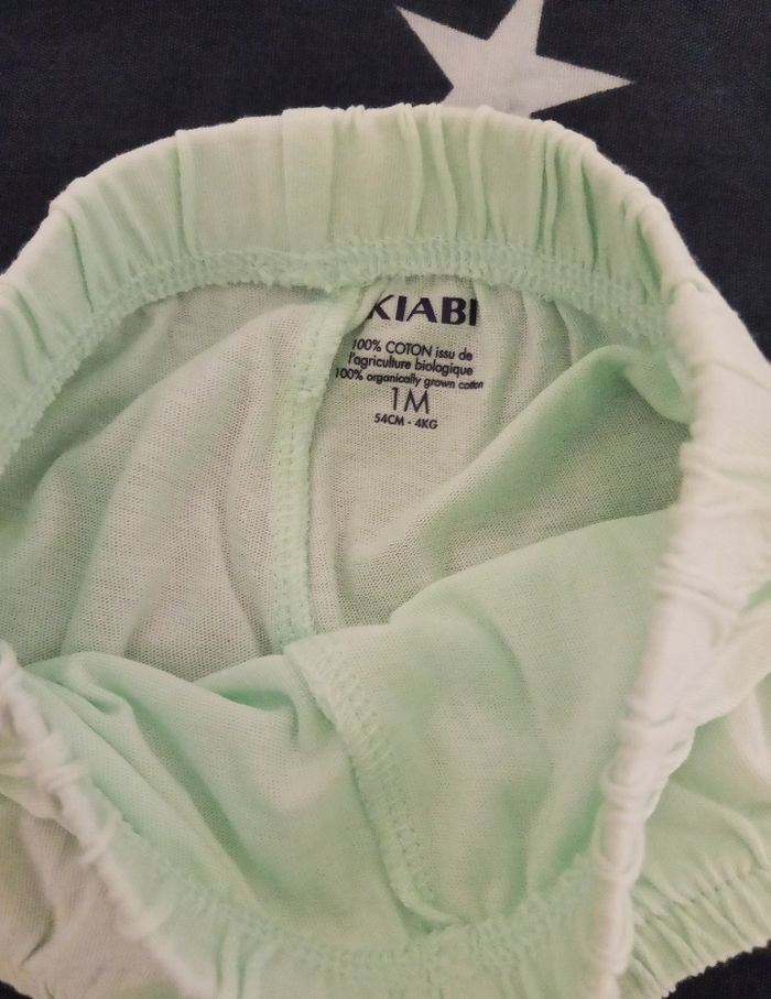 Short / Bloomers "vert menthe" _ 1 mois - photo numéro 3