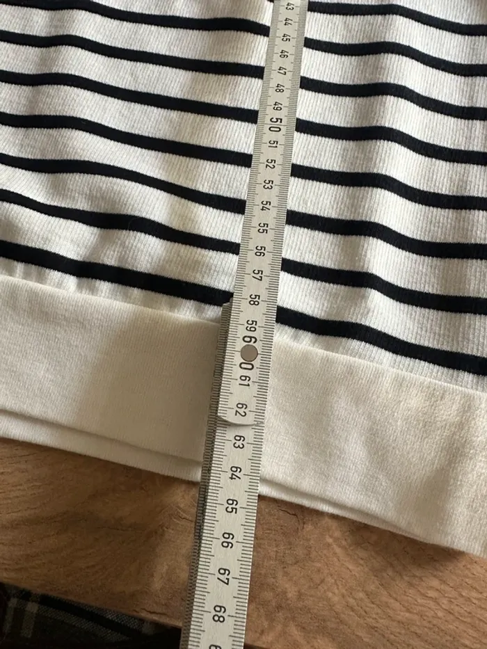 Sweat sans capuche oversize rayé noir marinière tommy jeans XS - photo numéro 11