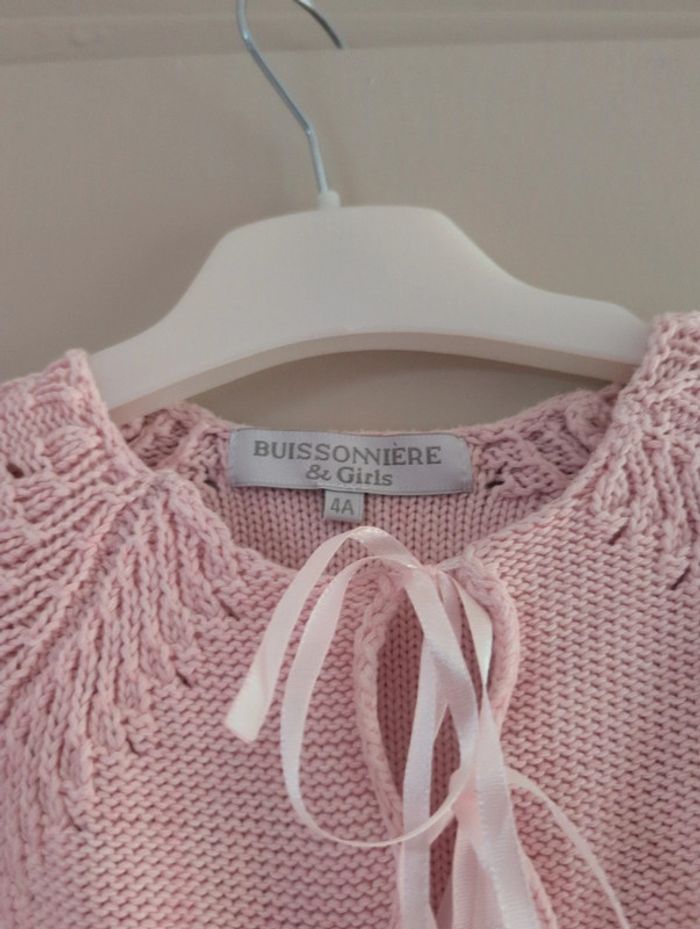 Cardigan bui rose Buissonnière 4 ans fille - photo numéro 2