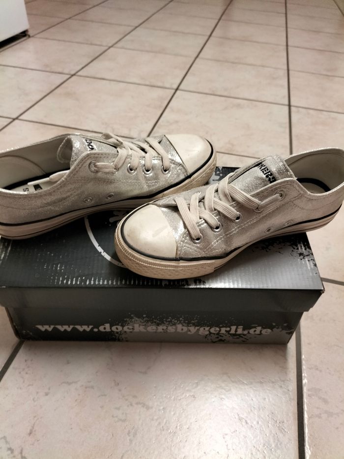 Baskets basses argent - photo numéro 3