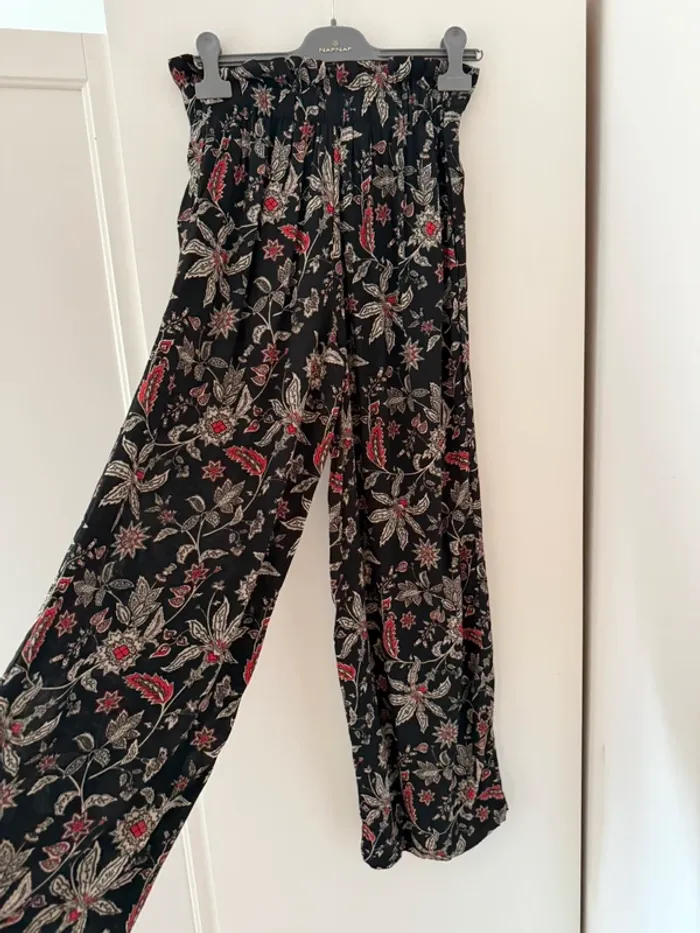 pantalon fluide fleuri neuf Promod 38 M - photo numéro 8